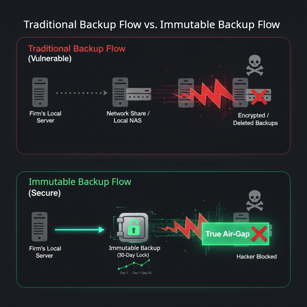Immutable Backup Flow Diagram